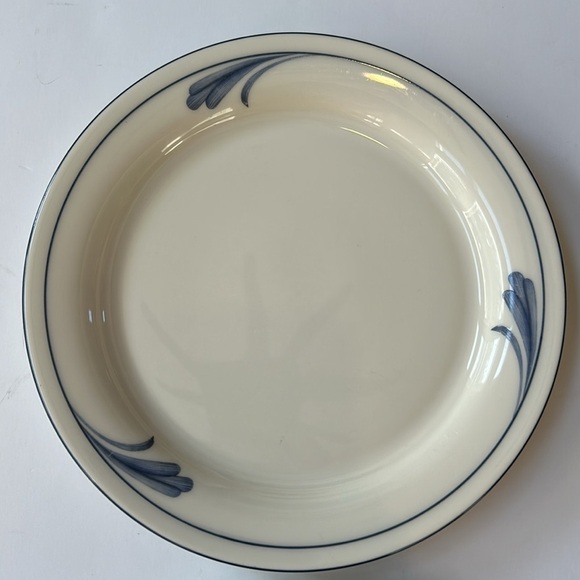 Lenox Blue Brushstrokes Chinastone Salad Plates-Set of 4 - Picture 4 of 7